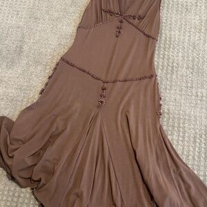 Max Studio Special Edition brown midi dress